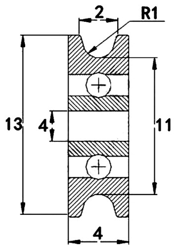 Подшипник U604ZZ