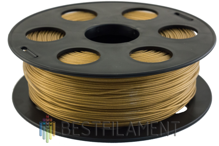 Золотистый металлик PLA пластик Bestfilament для 3D-принтеров 1 кг (1,75 мм)
