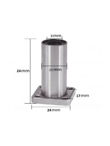 Подшипник линейный с фланцем LMK8UU