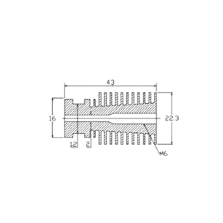 Радиатор для E3D V6 direct 1.75