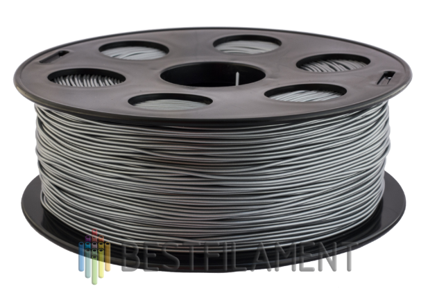 Серебристый металлик PETG пластик Bestfilament для 3D-принтеров 1 кг (1,75 мм)
