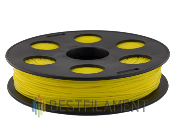 Желтый PETG пластик Bestfilament для 3D-принтеров 0,5 кг (1,75 мм)