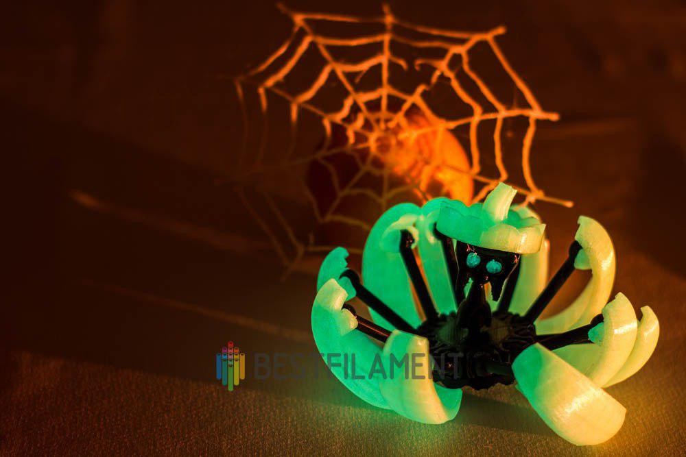 Пробник светящегося PLA-пластика Bestfilament, цвет лимонный, 1.75 мм